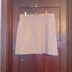 JCrew Factory Tweed Tan Women's Mini Skirt